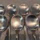 11 silver-plated ice cream scoops, goldsmith, art deco style