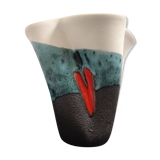 1950s earthenware vase by Elchinger