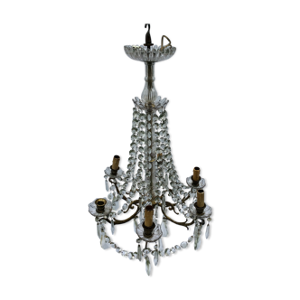 Chandelier in bronze and Crystal