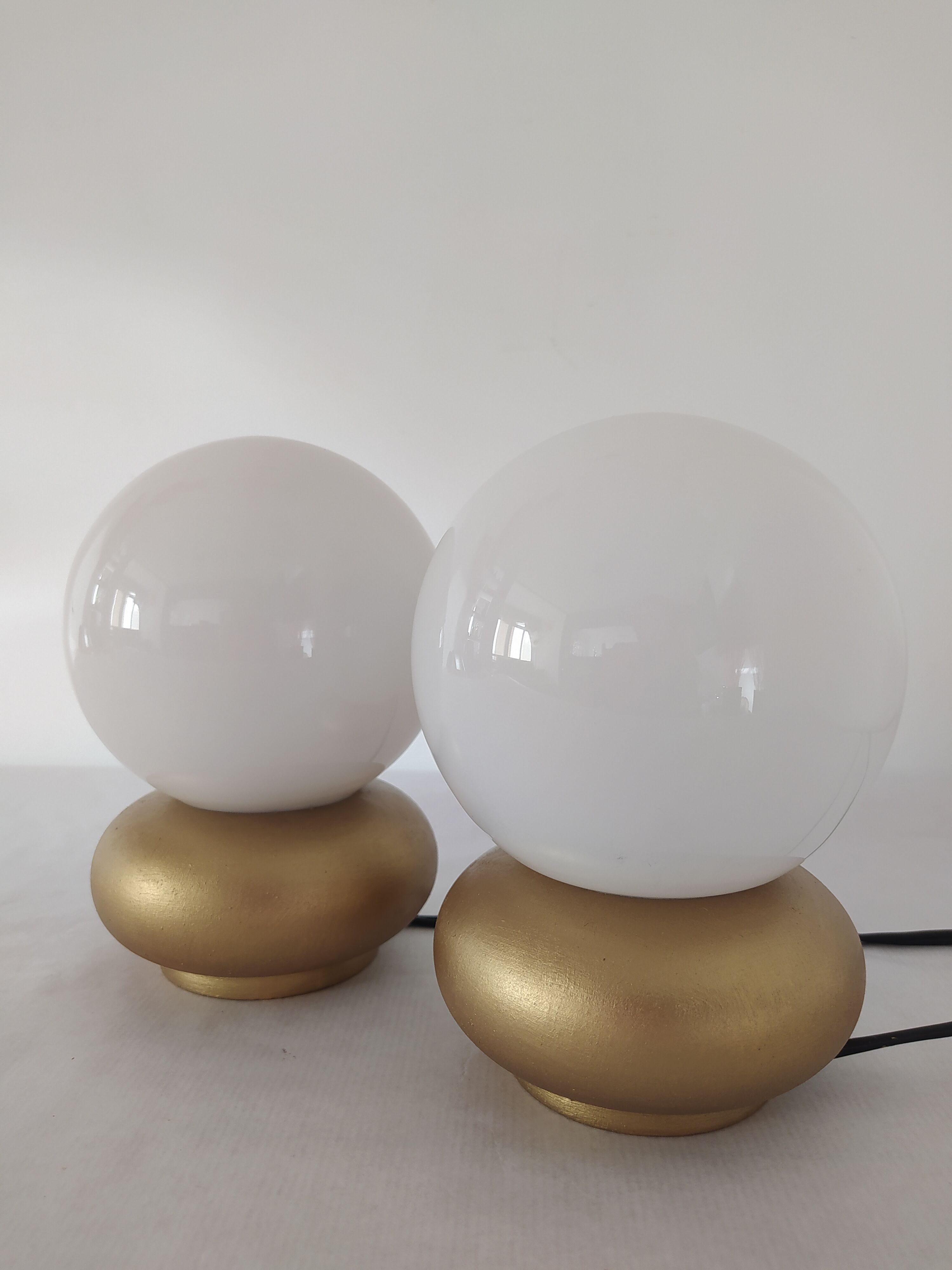Paire de lampes de chevet vintage