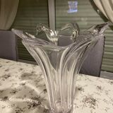 Daum tulip crystal vase