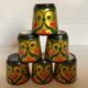 Lot de six coquetiers russe