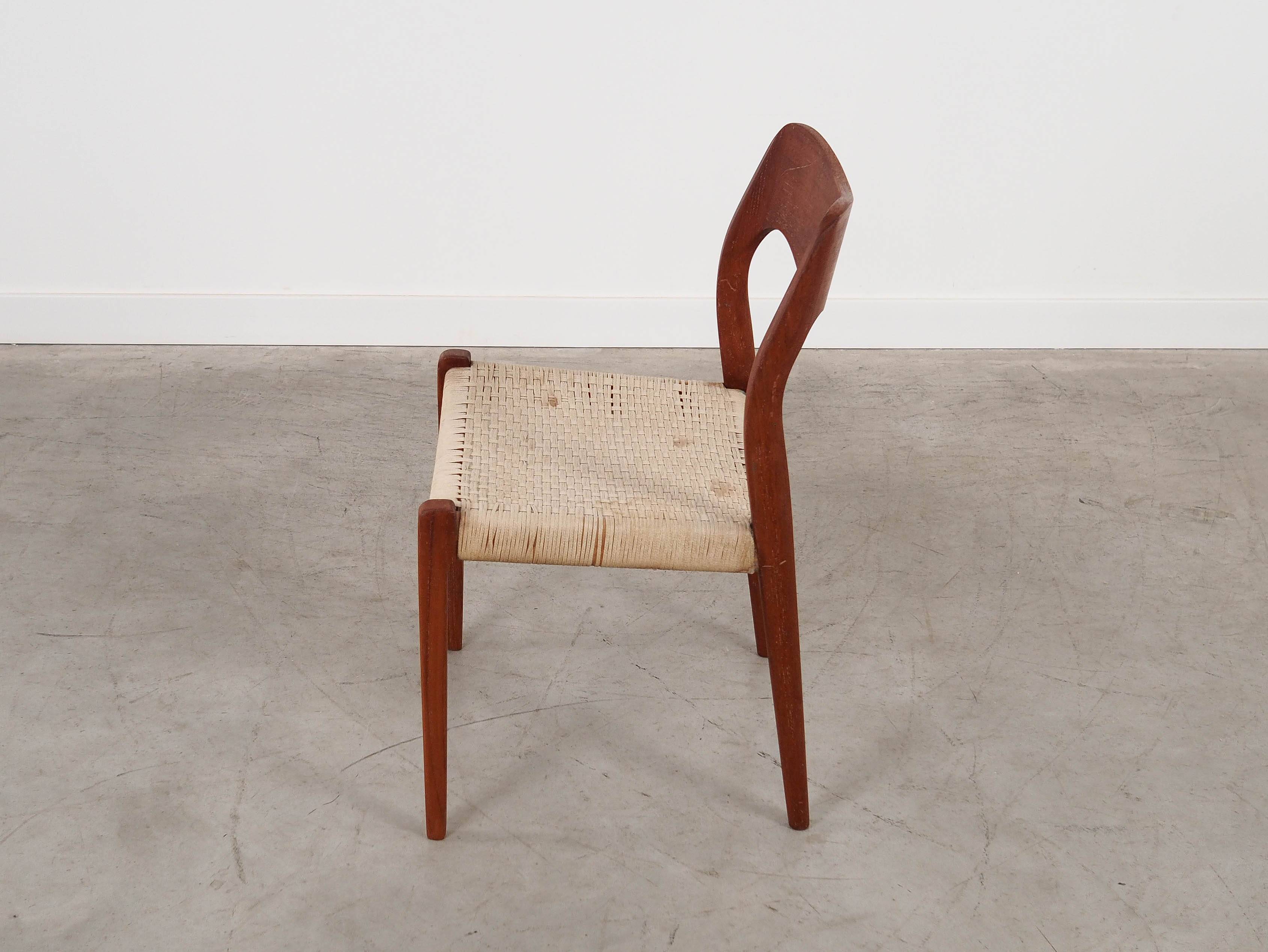 Teak chair, Danish design, 1960s, designer: Niels Otto Møller