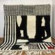 Moroccan black rug 200cm x 100cm