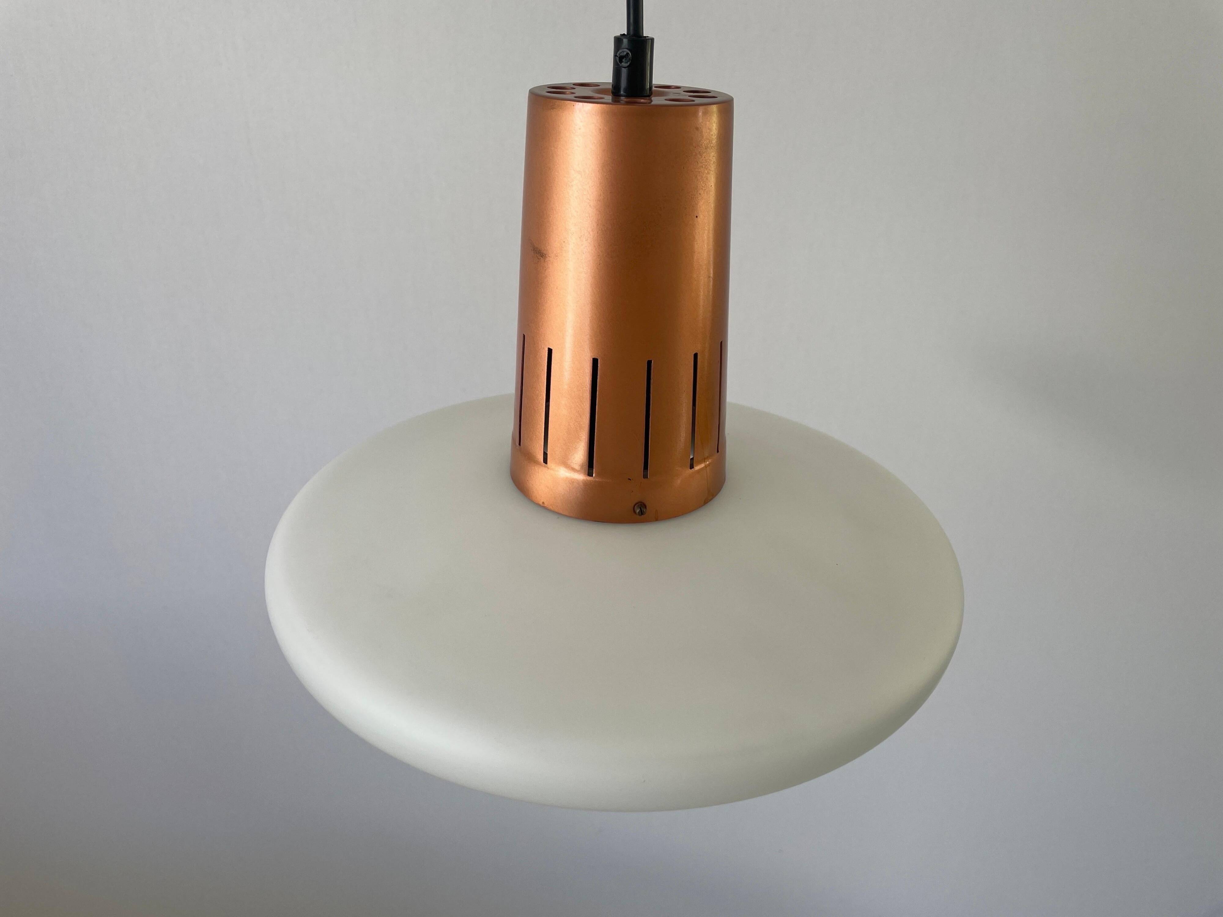 Pyramidal glass ceiling light, 1960s, Germany
