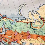 Educational map “the types of landscapes of the earth”