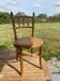 Children's chair in cane and curved wood