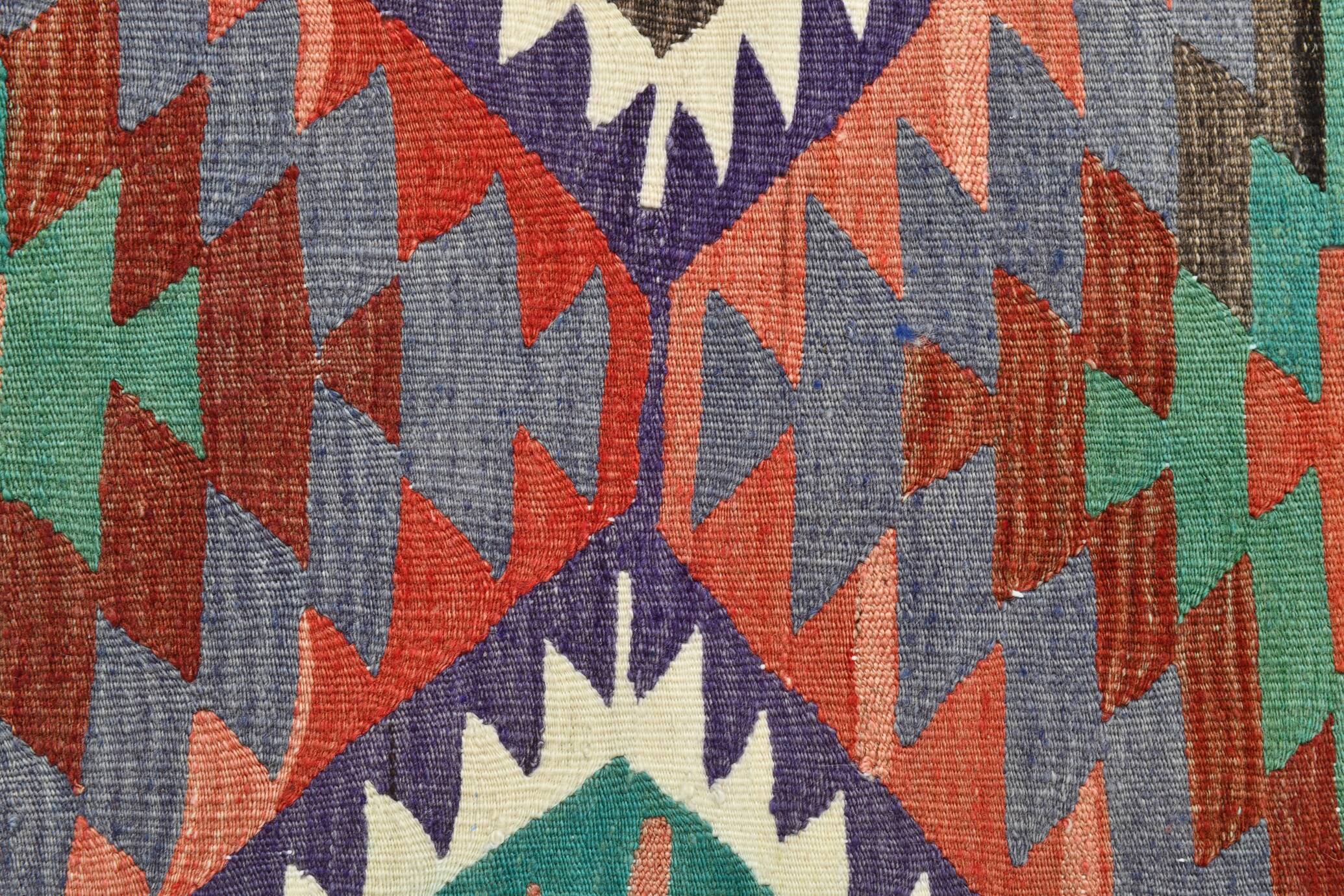 Kilim berbère vintage, Explosion de couleurs et charme artisanal, 166x230Cm