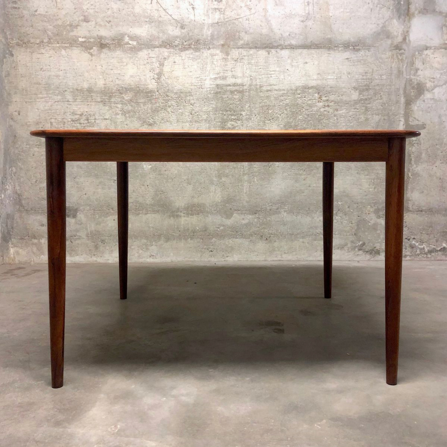 Extendable Palisander Dining Table by Henry Rosengren Hansen for Brande, 1960s
