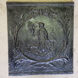 Small fireplace plate character decor of the XlX th siecle n5