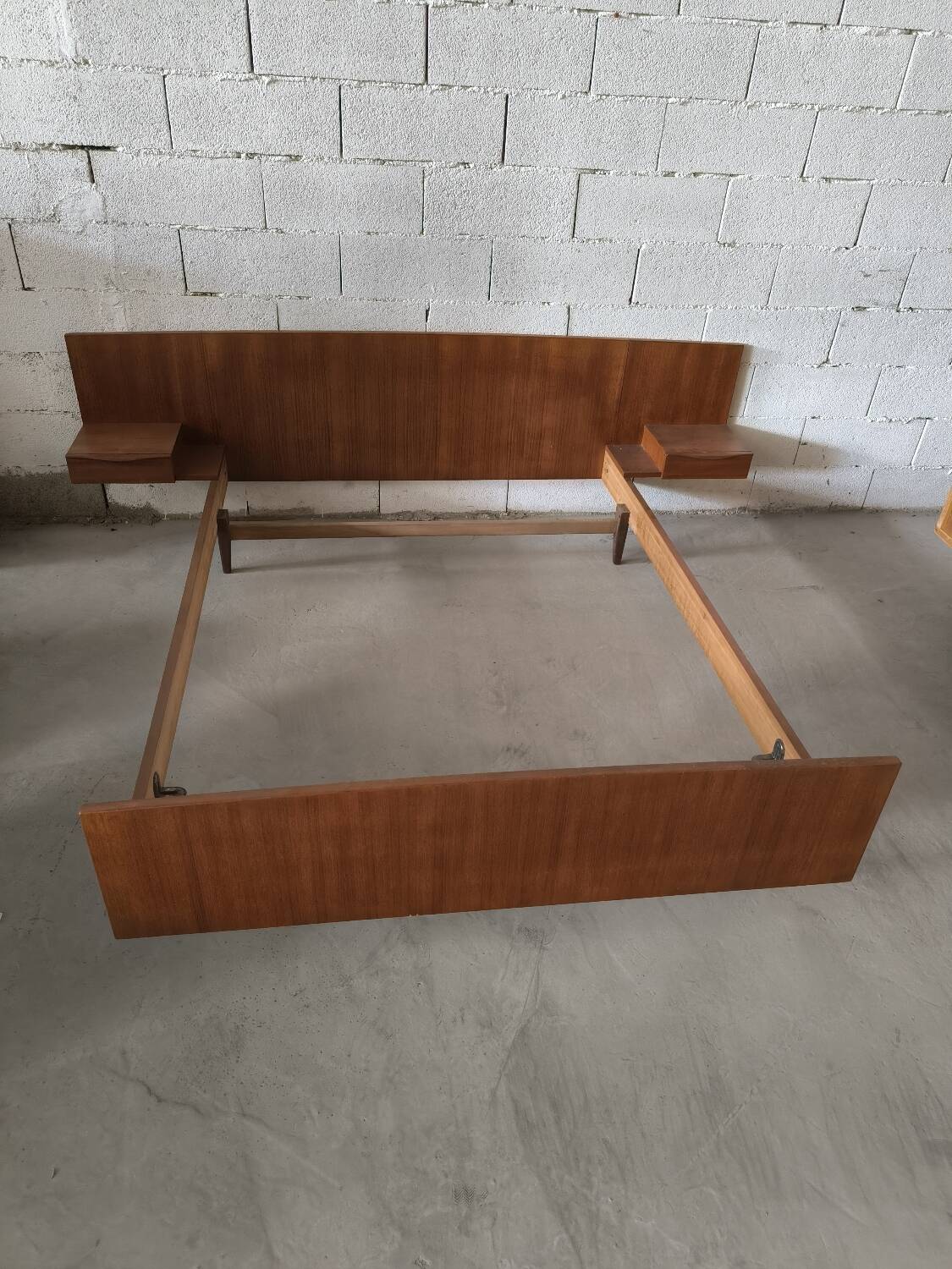 Vintage Scandinavian teak bed