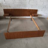 Lit scandinave en teck vintage
