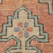 4x8 Mustard Yellow Wool Turkish Rug, Handmade Rug, 125x230Cm
