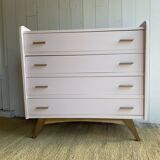 Renovated large format vintage chest of drawers