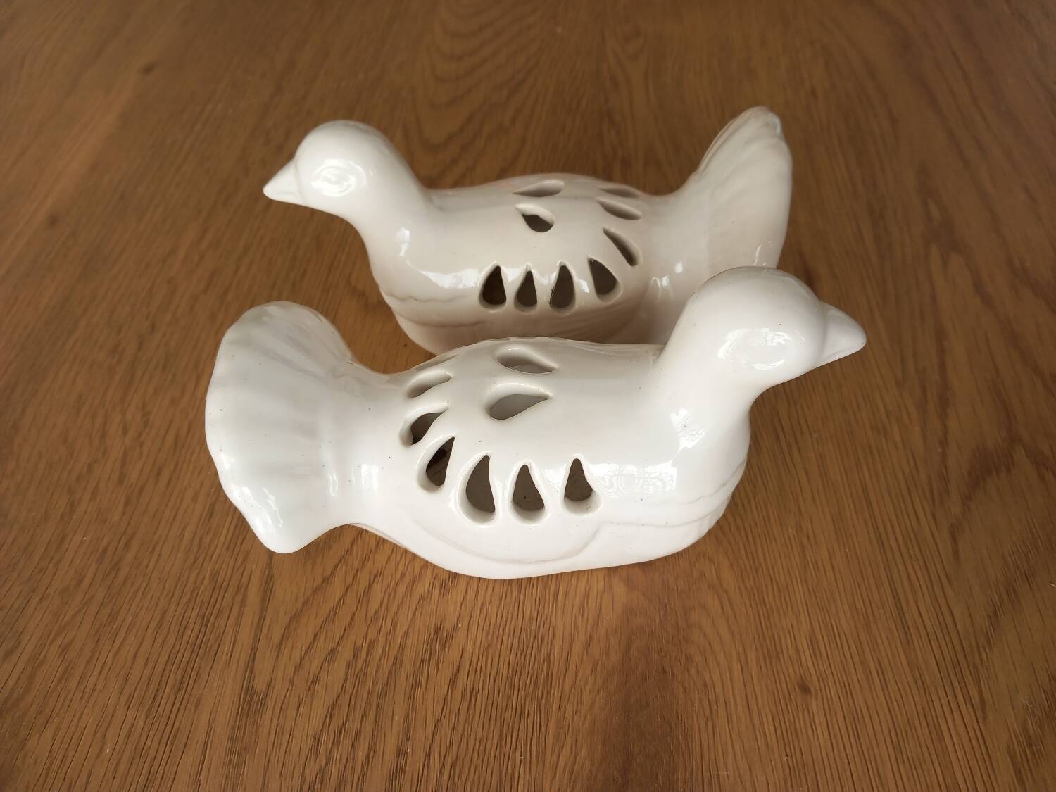 Dove flower spade duo