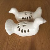 Dove flower spade duo