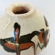 Round vase / signature fm / 1970s / mid-century / modernist / french ceramics