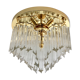 Novaresi Murano glass ceiling lamp, 1970