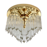 Novaresi Murano glass ceiling lamp, 1970
