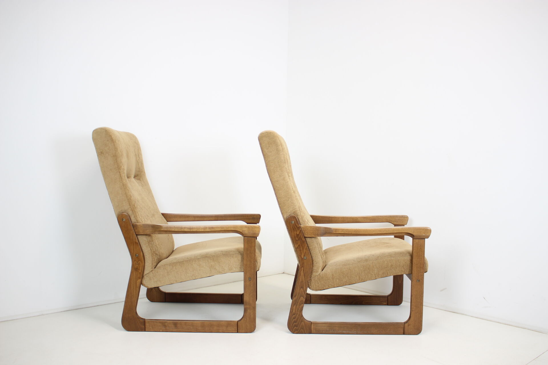 1990s Pair Armchairs, Czechoslovakia