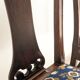 Pair of English Sheraton chairs in mahogany early twentieth century