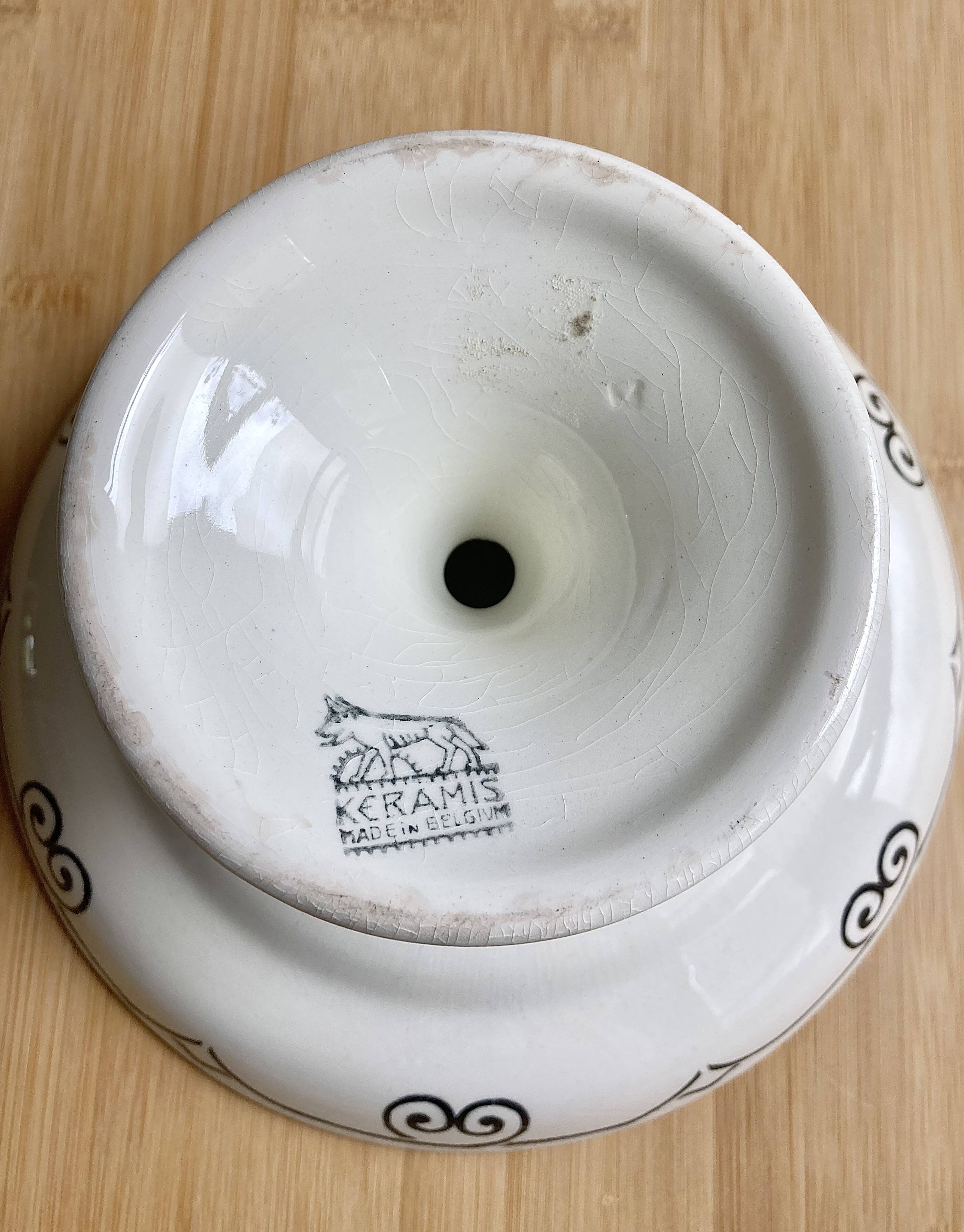 Art Deco Fruit Bowl - Boch Frères Keramis