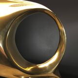 Hollywood Regency modernist stylized fish table lamp / sculpture, bro