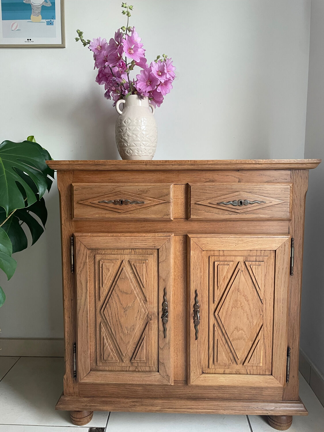 Oak buffet – restoration inspired by wabi-sabi