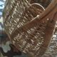 Wicker round basket.