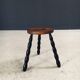 French Bobbin Tripod Stool, 1940s