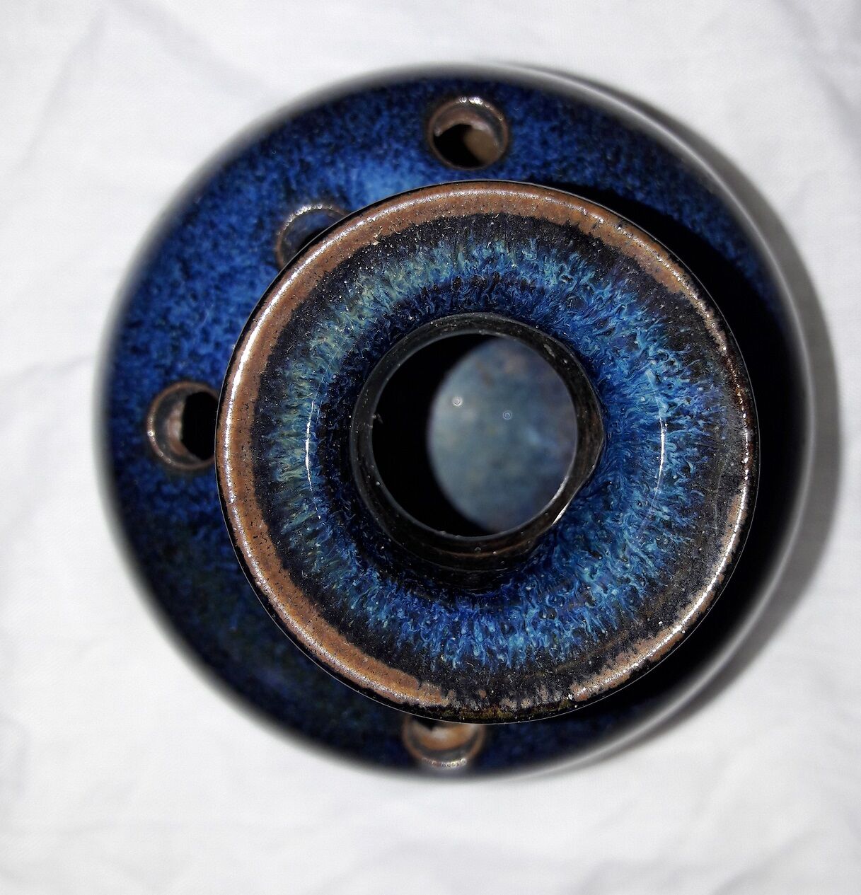 Blue flower vase