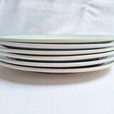 Céranord flat plates - Amanda model in green