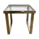 Table en verre et inox