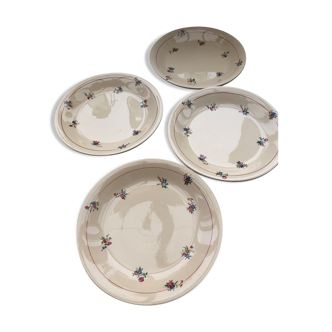 Flat plates with fine flowers