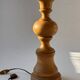 Turned wooden table lamp