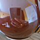 Vintage ceramic teapot (glazed earthenware) in brown colour.