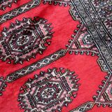 Vintage carpet uzbek bukhara handmade 92cm x 186cm 1970s