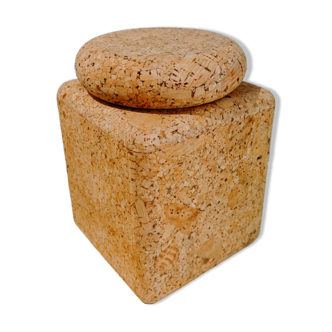 Vintage cork ice bucket