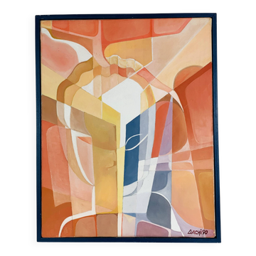 Abstract portrait painting from the 90s.