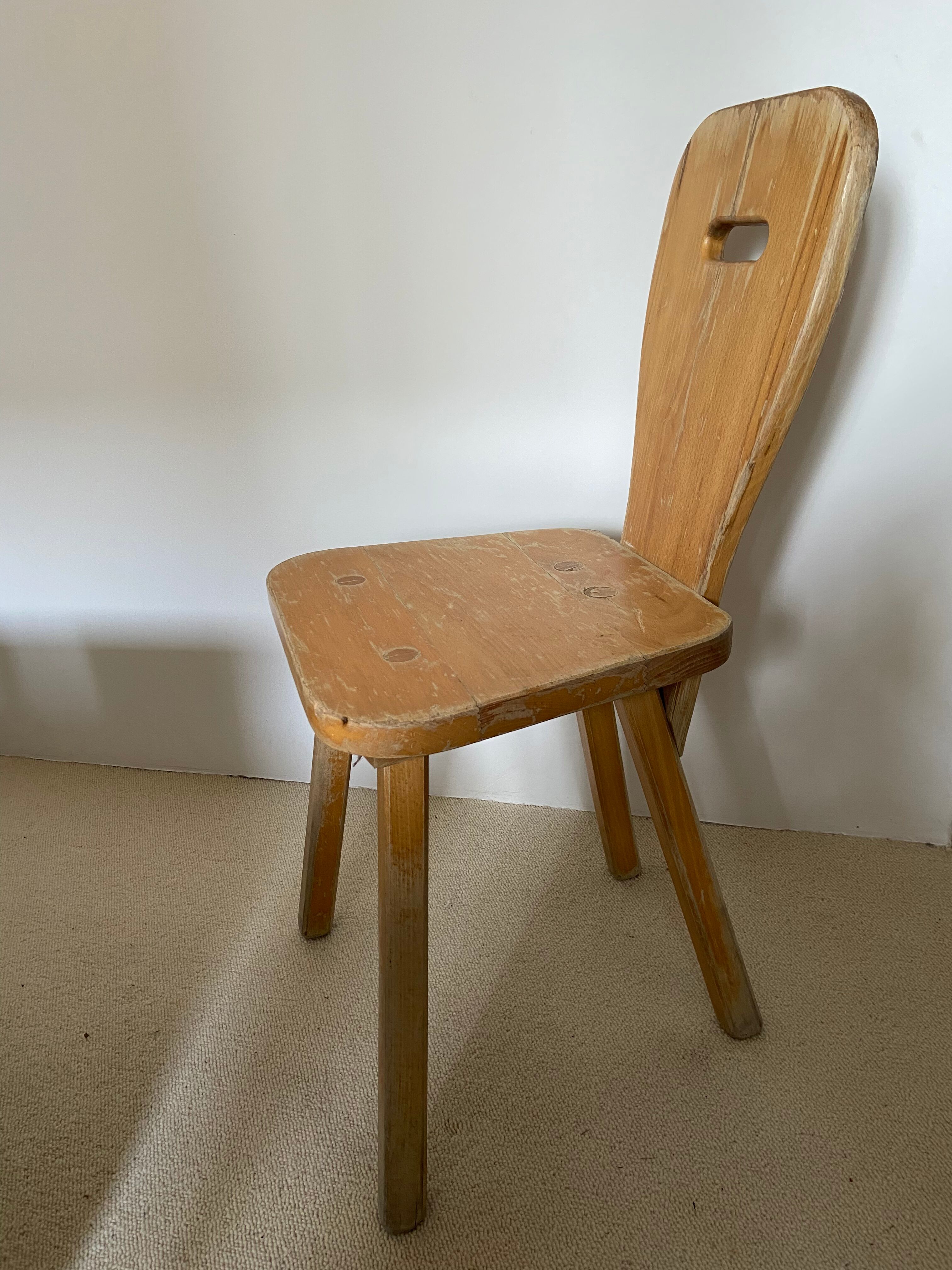 Modernist style wooden chair 1960-70