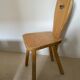 Chaise de style moderniste en bois 1960/70