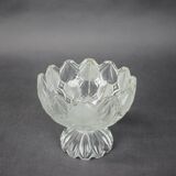 Large Tulip Collection Pressed Glass Bowl, Czechoslovakia, 1957s