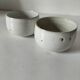 Two stoneware bowls Atelier Hurtault Puisaye Burgundy