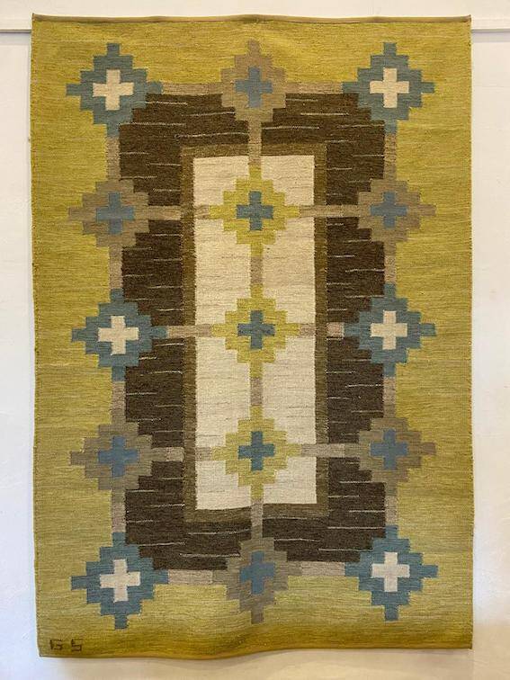 Suede Wool Rug 1960s
