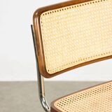 Pair of vintage Cesca B32 brown chairs by Marcel Breuer