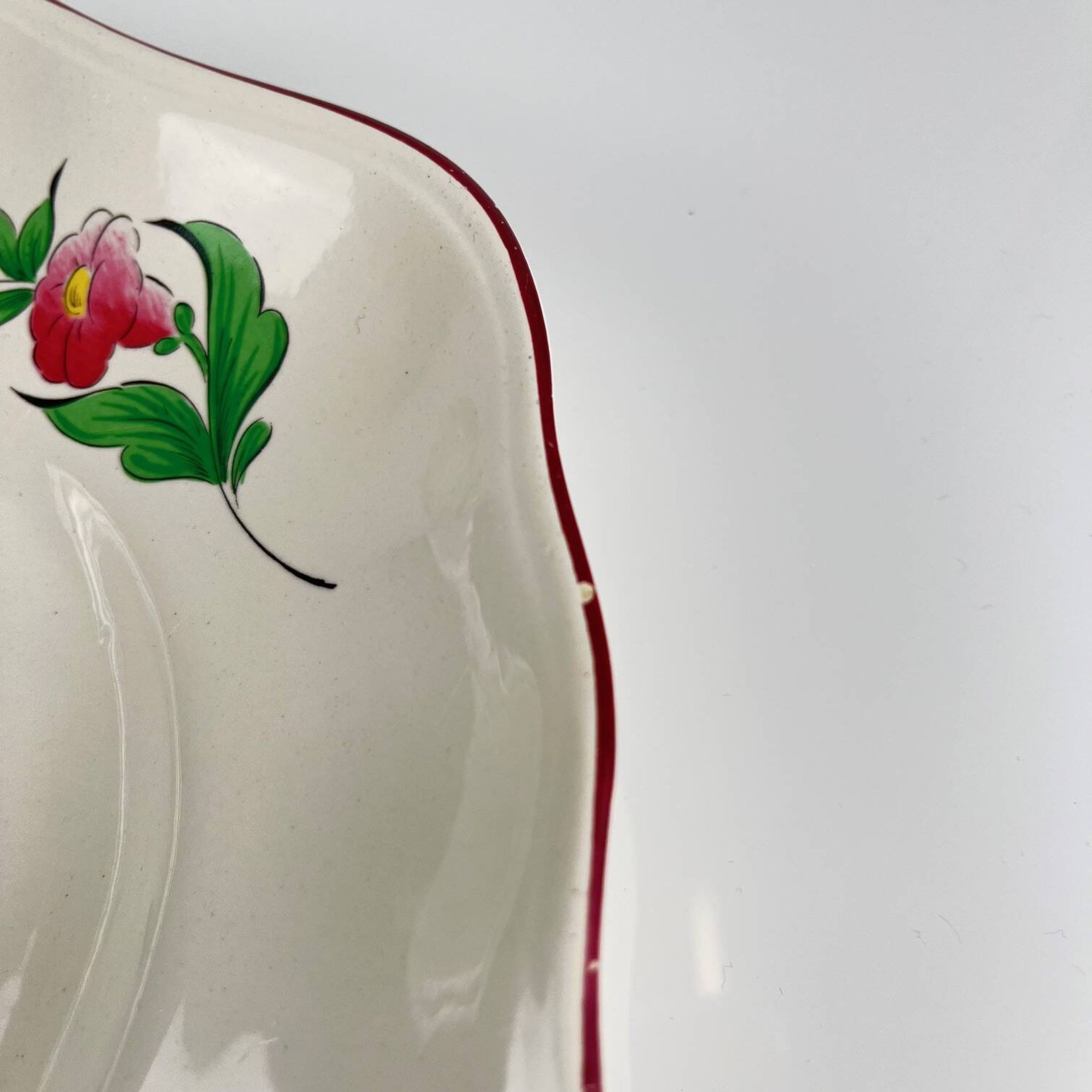 Grand plat ovale  KG Luneville – modèle Réverbère