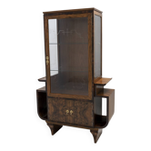 Art Dèco Italian Walnut Vitrines or Bar Display Cabinet, 1925