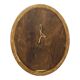 French Oval Bevelled Mirror with Rose Gold Finish 58cm