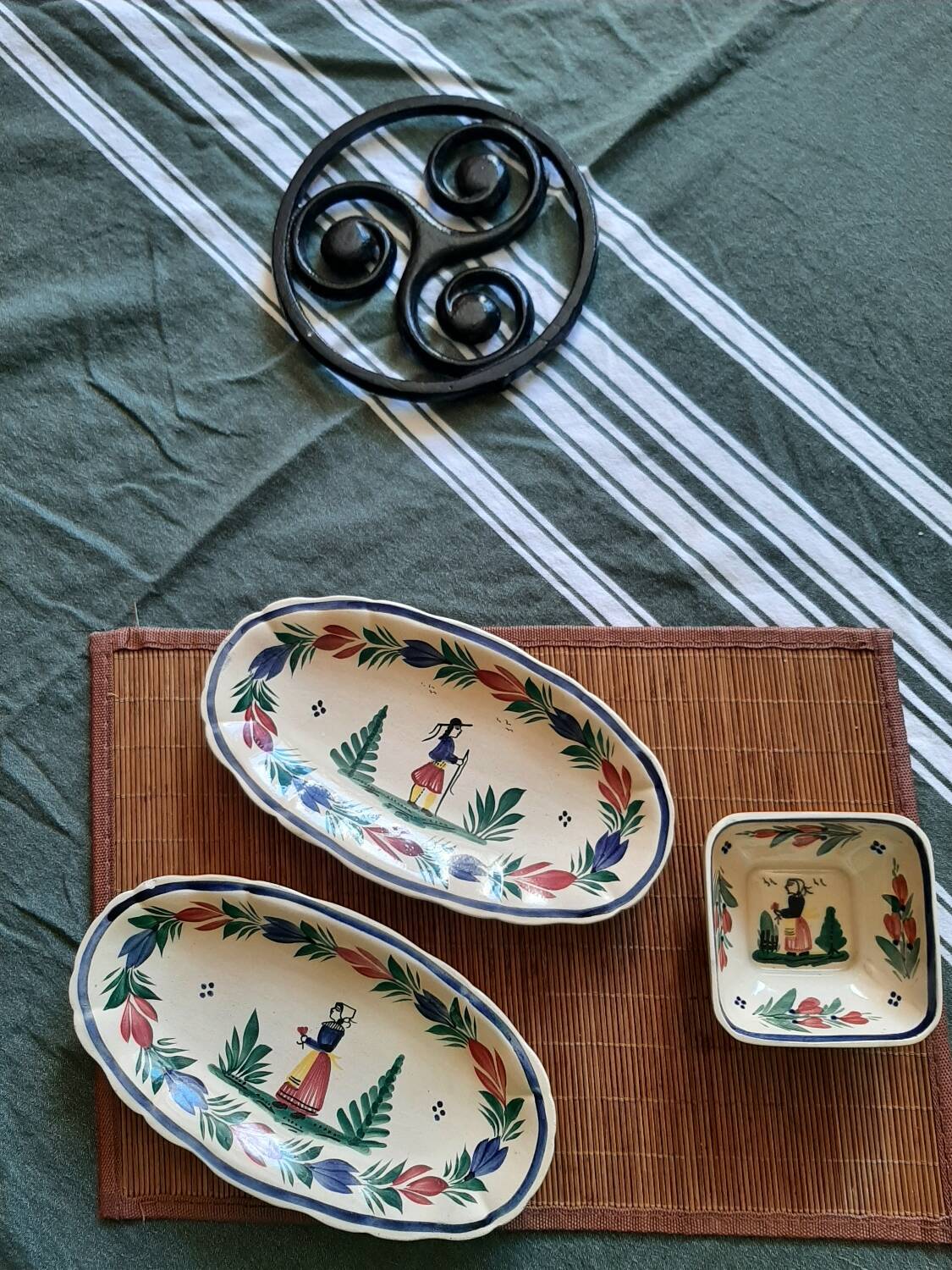 Henriot 3-piece ravier set