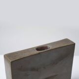 Unique square ceramic vase, Czechoslovakia, 1960s
